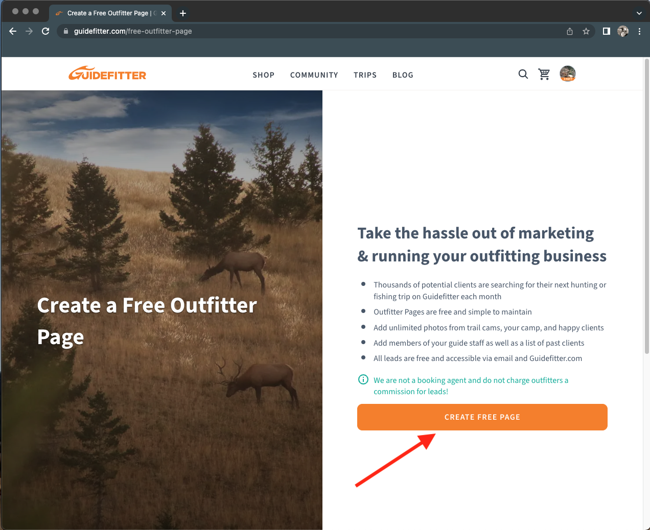 How do I create and/or update an outfitter page? – Guidefitter