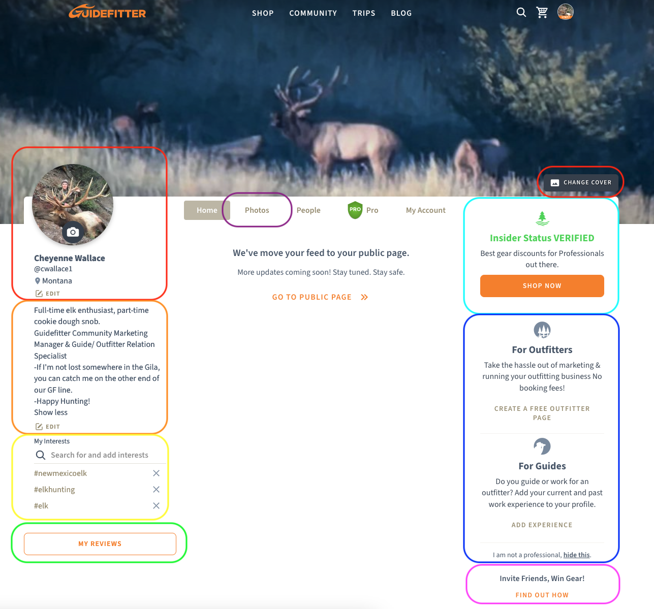 How do I navigate and customize my Guidefitter profile? – Guidefitter